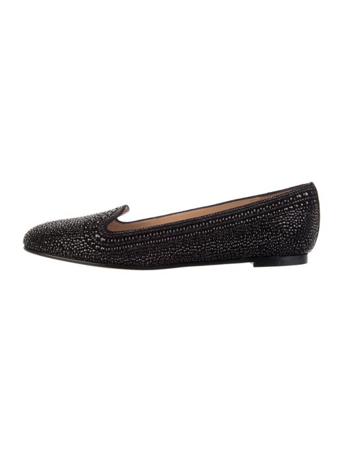 Valentino Crystal Beaded Accents Loafers