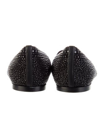 Valentino Crystal Beaded Accents Loafers