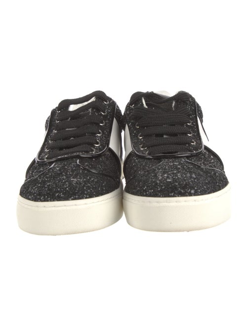 Valentino Rockstud Accents Glitter Sneakers