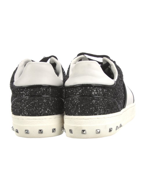 Valentino Rockstud Accents Glitter Sneakers
