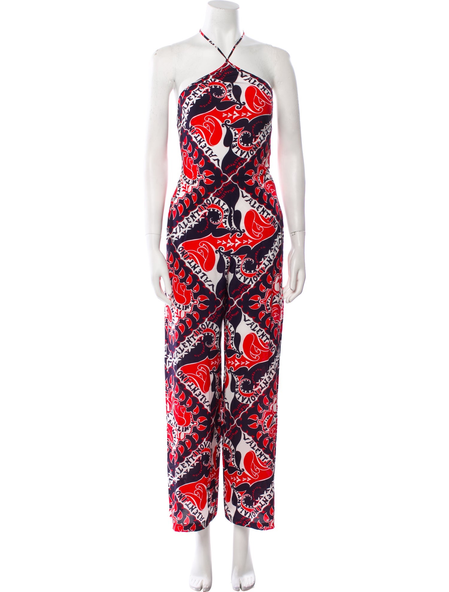 Valentino Silk Printed Jumpsuit