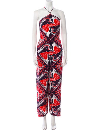 Valentino Silk Printed Jumpsuit