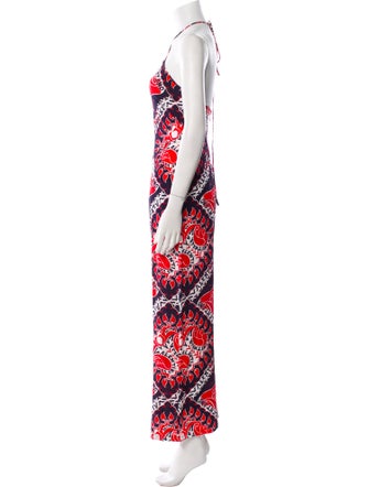 Valentino Silk Printed Jumpsuit
