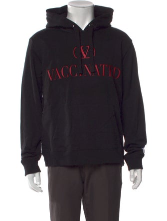 Valentino Graphic Print Crew Neck Hoodie