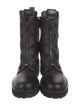 Valentino Leather Combat Boots