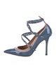 Valentino Patent Leather Studded Accents Pumps