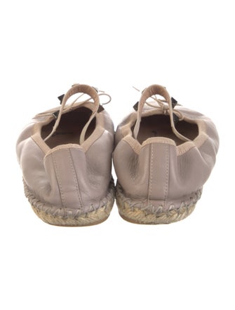 Valentino Rockstud Accents Leather Espadrilles