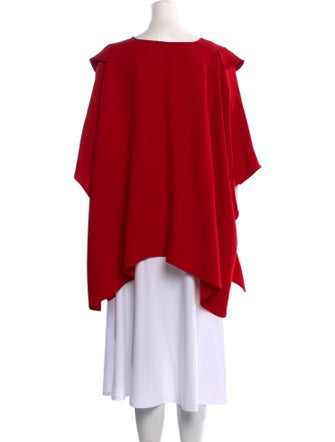 Valentino V-Neck Three-Quarter Sleeve Blouse