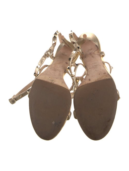 Valentino Rockstud Accents Leather Gladiator Sandals