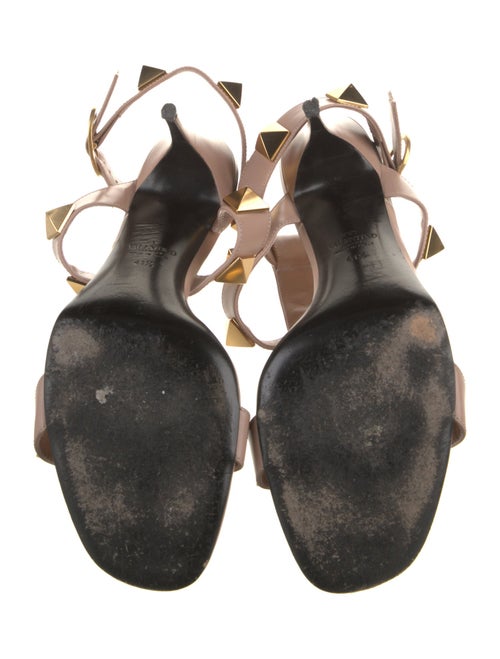 Valentino Rockstud Accents Leather Gladiator Sandals