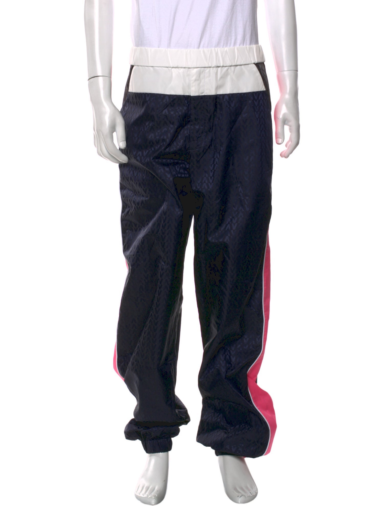 Valentino Colorblock Pattern Joggers w/ Tags