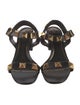 Valentino Rockstud Accents Leather Slingback Sandals