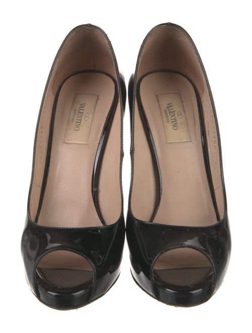 Valentino Rockstud Accents Patent Leather Pumps