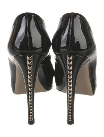 Valentino Rockstud Accents Patent Leather Pumps