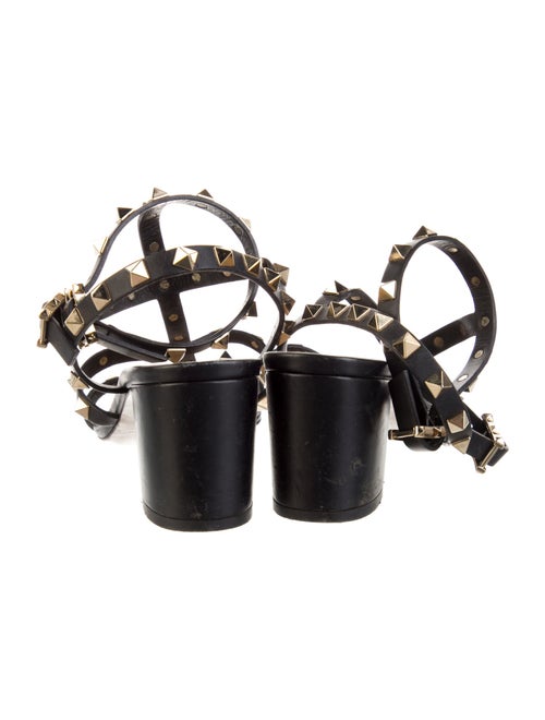 Valentino Rockstud Accents Leather Gladiator Sandals
