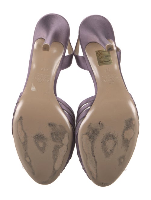 Valentino Satin Mesh Accents Slingback Pumps