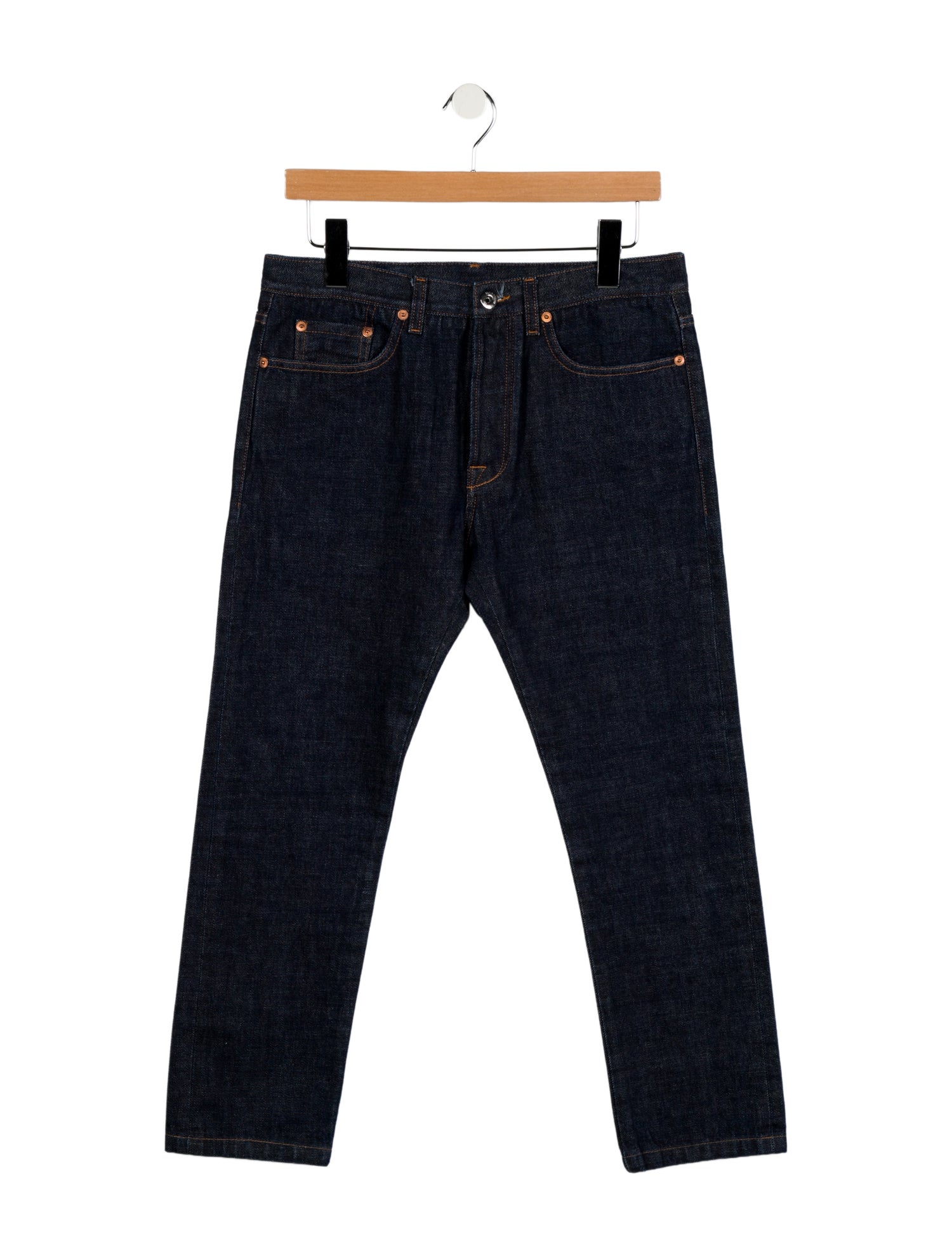 Valentino Mid-Rise Straight Leg Jeans