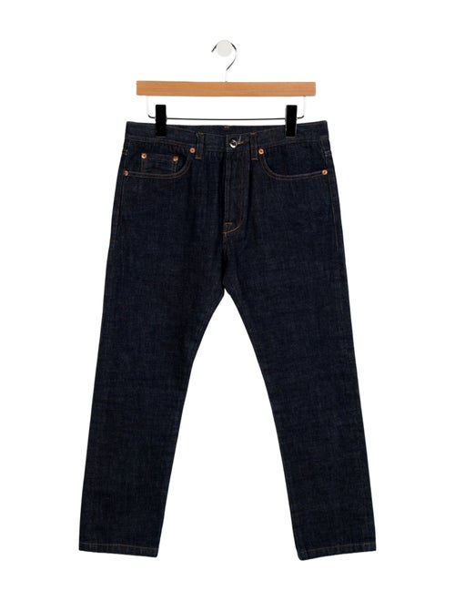 Valentino Mid-Rise Straight Leg Jeans