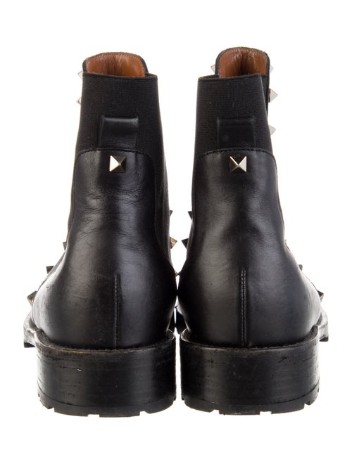 Valentino Rockstud Accents Leather Chelsea Boots