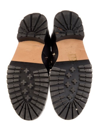 Valentino Rockstud Accents Leather Chelsea Boots