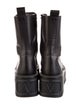 Valentino Leather Combat Boots