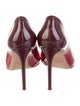 Valentino Patent Leather Scalloped Accent D'Orsay Pumps