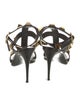 Valentino Rockstud Accents Leather T-Strap Sandals