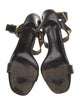 Valentino Rockstud Accents Leather T-Strap Sandals