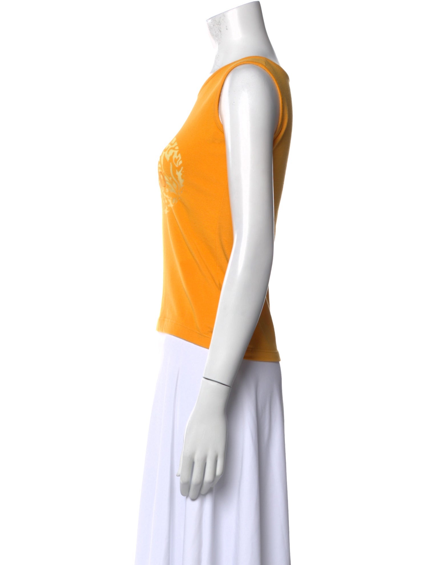 Valentino Jeans Graphic Print Scoop Neck Top