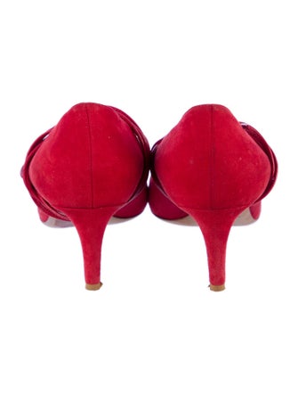 Valentino Rockstud Accents Suede Pumps