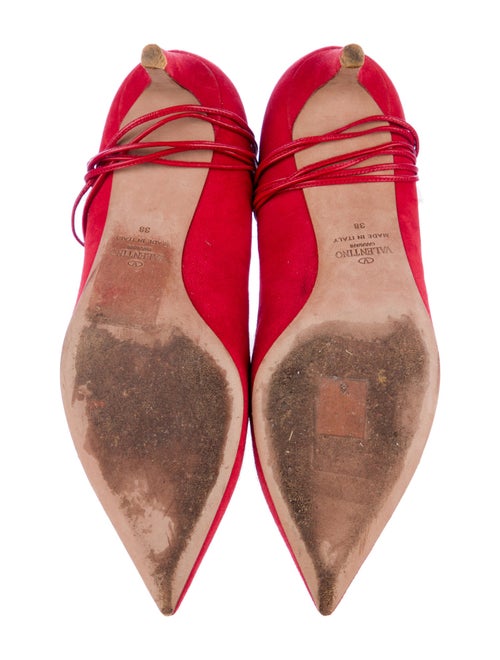Valentino Rockstud Accents Suede Pumps