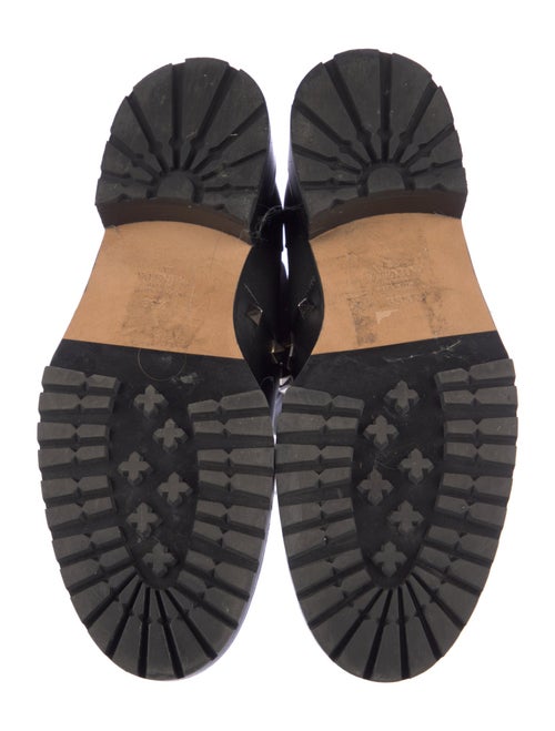 Valentino Rockstud Accents Leather Chelsea Boots