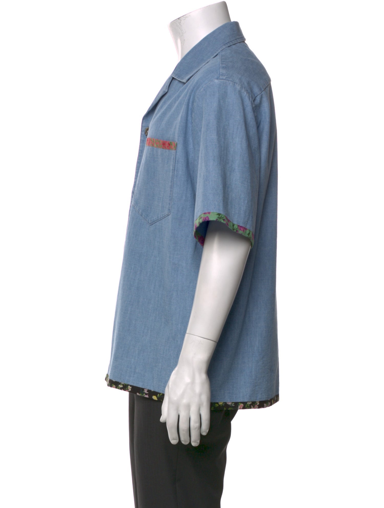 Valentino Short Sleeve Denim Shirt