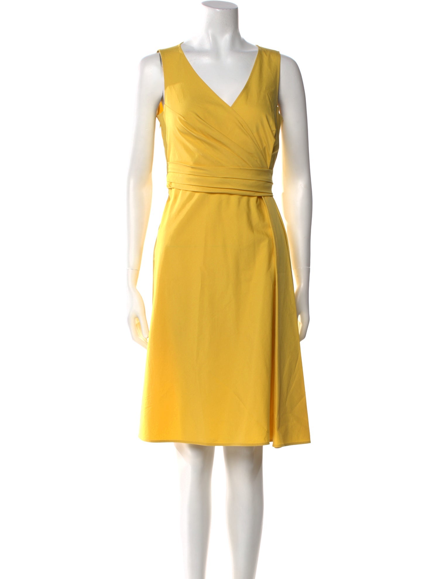 Valentino V-Neck Knee-Length Dress