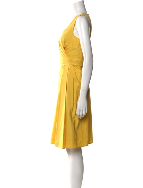 Valentino V-Neck Knee-Length Dress