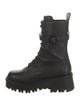 Valentino Leather Combat Boots