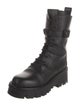Valentino Leather Combat Boots