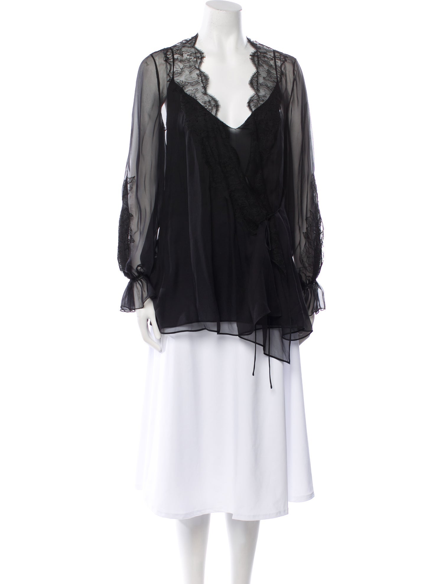 Valentino Silk V-Neck Tunic w/ Tags