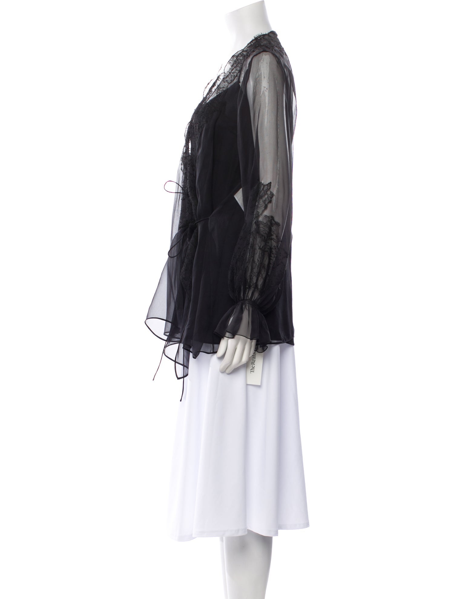 Valentino Silk V-Neck Tunic w/ Tags