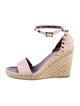 Valentino Rockstud Accents Leather Espadrilles