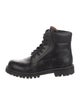 Valentino Leather Combat Boots