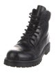 Valentino Leather Combat Boots