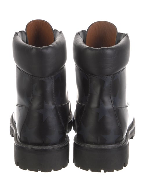 Valentino Leather Combat Boots