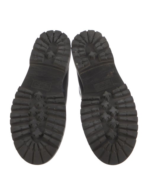 Valentino Leather Combat Boots