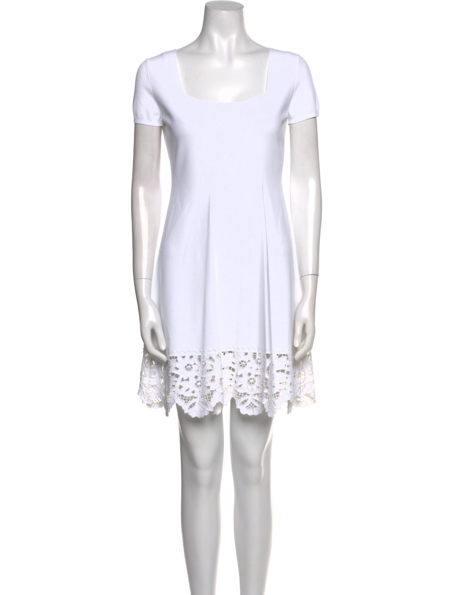 Valentino Square Neckline Mini Dress