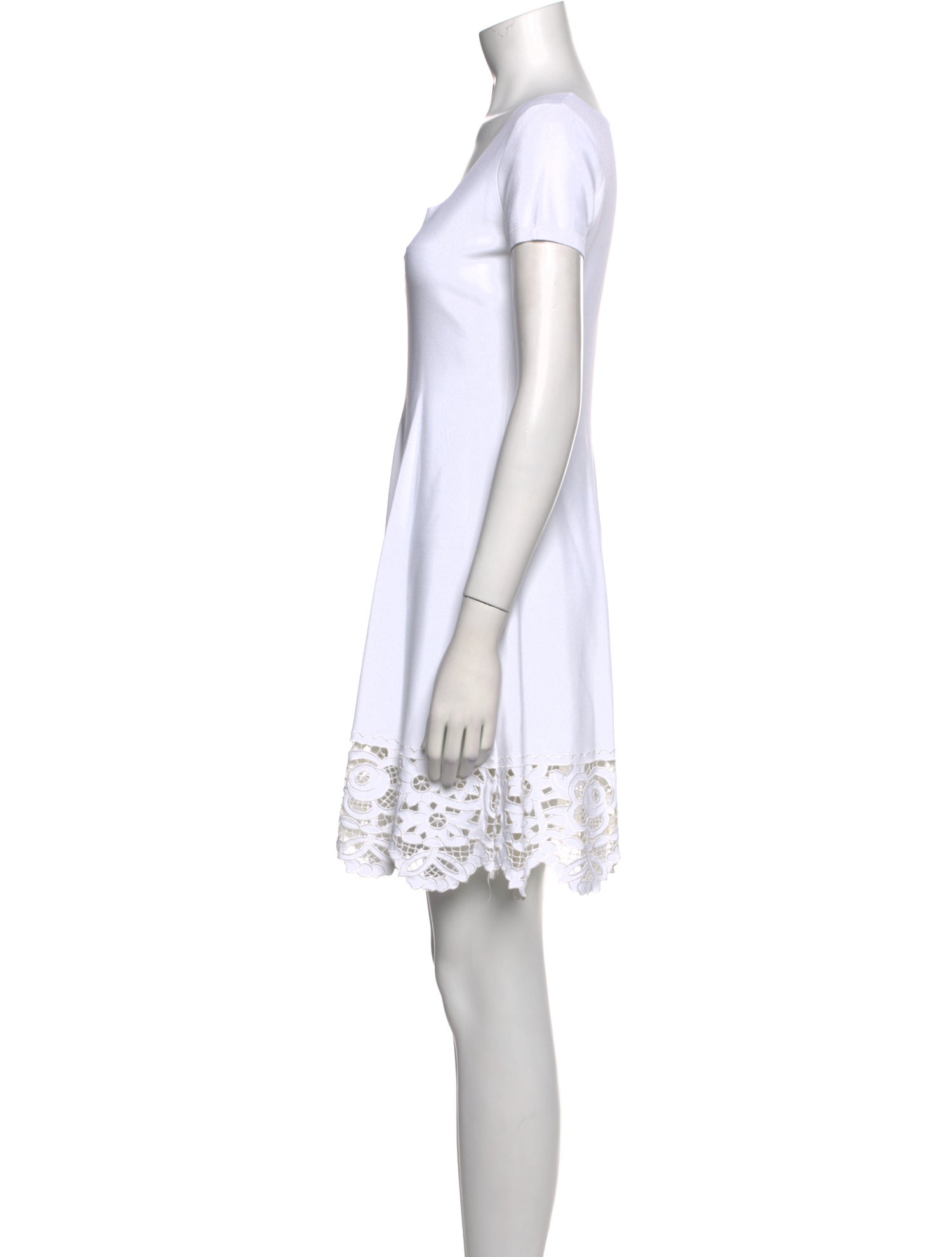 Valentino Square Neckline Mini Dress