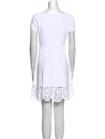 Valentino Square Neckline Mini Dress