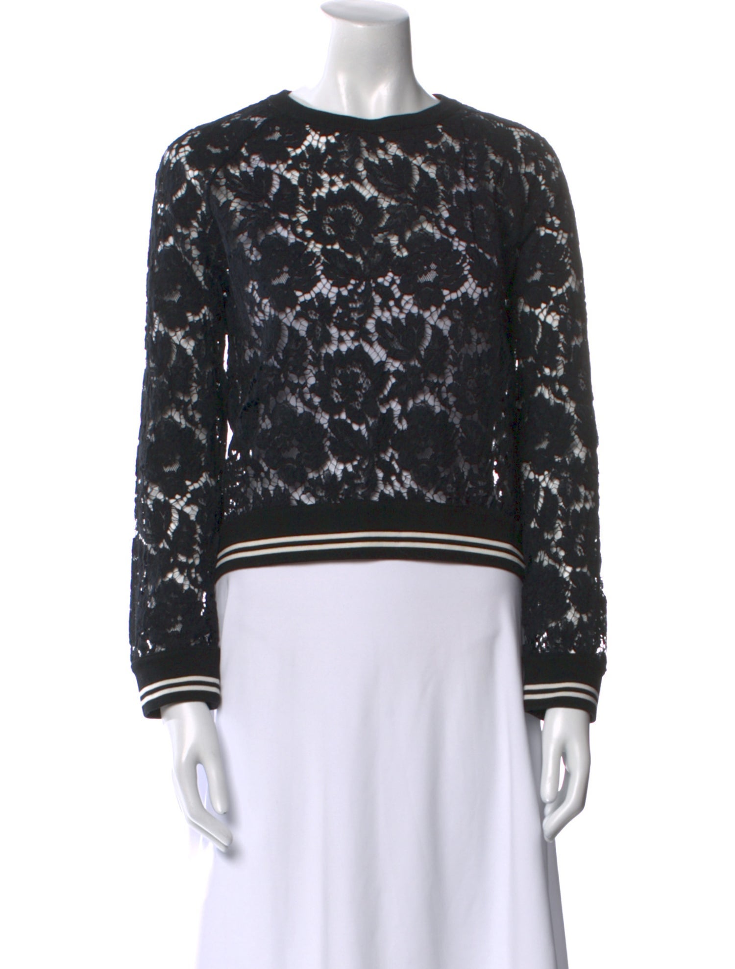 Valentino Lace Lace Pattern Sweatshirt