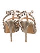 Valentino Rockstud Accents Leather T-Strap Pumps