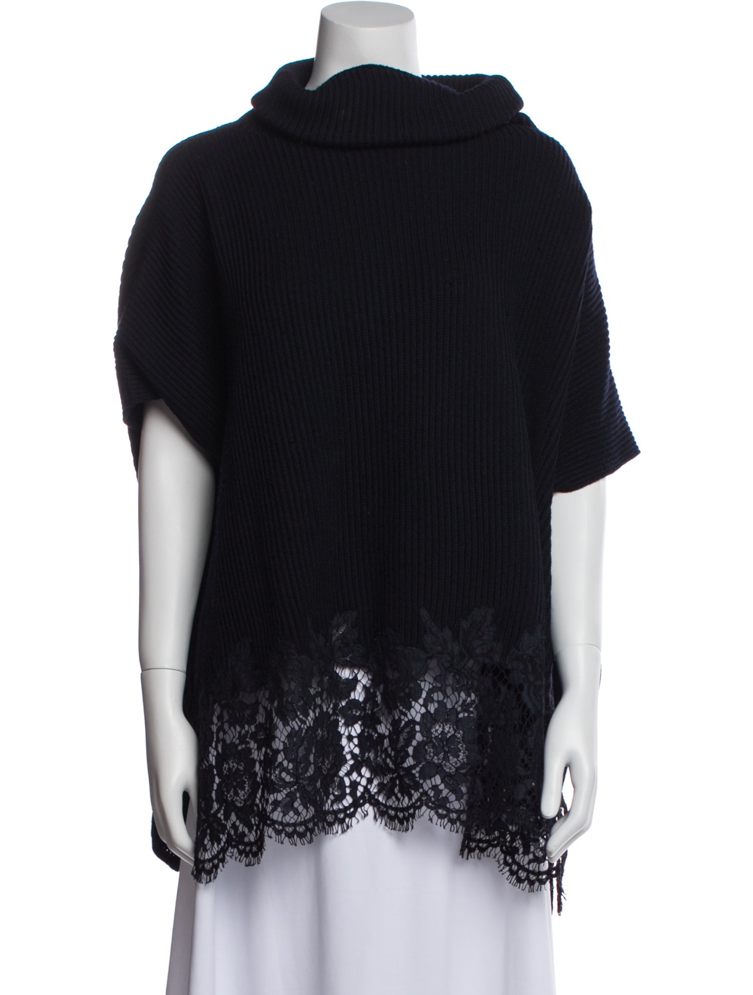 Valentino Virgin Wool Cowl Neck Sweater